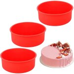 Kalanka - 3pcs moule gateau silicone, moule a manqué moule gateau rond moule silicone patisserie pour ... Kalanka - 3pcs moule gateau silicone, moule a manqué moule gateau rond moule silicone patisserie pour ...