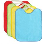 Kalanka - lot de 4 bavoirs eponges impermables 33x36 cm 90% coton 10% polyester - bavoirs bbs de plus ...