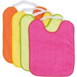Kalanka - lot de 4 bavoirs imperméables imprimés pour bébés avec col en caoutchouc elastique avec serviette ... Kalanka - lot de 4 bavoirs imperméables imprimés pour bébés avec col en caoutchouc elastique avec serviette ...