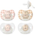 Kalanka - , lot de 4 sucettes pour bébé 6 / 18 mois, sucettes phosphorescentes, idéal nuit, avec tétine ... Kalanka - , lot de 4 sucettes pour bébé 6 / 18 mois, sucettes phosphorescentes, idéal nuit, avec tétine ...
