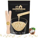 Kalanka - 450 g de perles de cire formulées pour débutants, perles de cire avec 10 spatules en bois pour ... Kalanka - 450 g de perles de cire formulées pour débutants, perles de cire avec 10 spatules en bois pour ...