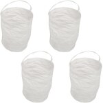 Kalanka - 4pcs forme ronde tube lanternes lanterne papier jardin papier suspendues lanterne sans bougies ...