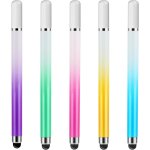 Kalanka - lot de 5 stylets universels 2 en 1 pour crans tactiles haute prcision et sensibilit pour ...