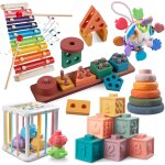Kalanka - 6 en 1 jeux montessori bébé, jeu bebe 1 an sensoriels, jouet cube d'activité bébé instruments ... Kalanka - 6 en 1 jeux montessori bébé, jeu bebe 1 an sensoriels, jouet cube d'activité bébé instruments ...