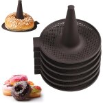 Kalanka - lot de 6 moules pour prparer bagels silicone marron pour la ptisserie les beignets le pain ...