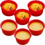 Kalanka - lot de 6 moules en silicone antiadhésifs pour gâteaux au chocolat 10 cm - kalanka Kalanka - lot de 6 moules en silicone antiadhésifs pour gâteaux au chocolat 10 cm - kalanka
