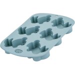 Kalanka - lot de 6 moules en silicone - mini lapins - fabrication vintage de pques - en silicone platine ...