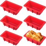 Kalanka - 6 pièces moule cake silicone 16, 5 cm moule a cake rectangulaire anti - adhésif en silicon ... Kalanka - 6 pièces moule cake silicone 16, 5 cm moule a cake rectangulaire anti - adhésif en silicon ...