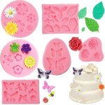 Kalanka - 6 pièces moule silicone fleur 3d pour décoration gâteau, fondant, chocolat, gelée et savon ... Kalanka - 6 pièces moule silicone fleur 3d pour décoration gâteau, fondant, chocolat, gelée et savon ...