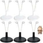 Kalanka - 6 pi�ces support de poup�es, 7 - 9cm pr�sentoir de poup�e r�glable, support de poup�e en plastique, ...