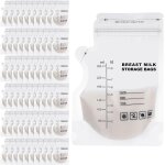 Kalanka - lot de 60 sacs de stockage de lait maternel de 150 ml avec graduation et fermeture eclair, ...