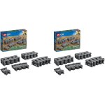 Kalanka - 60205 city pack de rails, ensemble d'accessoires d'extension city train (lot de 2)