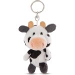 Kalanka - 62245 porte - cl�s avec peluche au motif de vache cowluna, 10 cm, blanc, compagnon fid�le pour ...