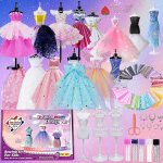Kalanka - 650 pièces kit couture enfant, loisirs créatifs fille 10 ans bricolage avec 3 mannequins dessinons ... Kalanka - 650 pièces kit couture enfant, loisirs créatifs fille 10 ans bricolage avec 3 mannequins dessinons ...