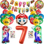 Kalanka - 7 ans ensemble de dcorations d'anniversaire pour enfants, 25 objets dcoratifs sur le thme ...