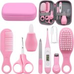 Kalanka - 8 pices trousse de soin bebe naissance, trousse de toilette bb, soin bebe accessoire pour ...