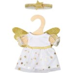 Kalanka - 9152 - robe pour poup�e ange gardien ailes dor�es et bandeau �toil� 20 - 25 cm