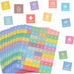 Kalanka - 990 pices autocollants de planification en franais (10 feuilles) stickers organisation pour ...