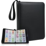 Kalanka - album carte pour 900 cartes, 50 pages, en pu cuir, portable, idal pour enfants classeur carte ...