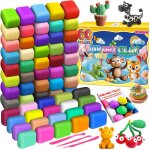 Kalanka - argile à modeler 60 couleurs pâte modélisable magique séchant à l'air pour enfants, cadeau ... Kalanka - argile à modeler 60 couleurs pâte modélisable magique séchant à l'air pour enfants, cadeau ...