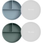 Kalanka - assiettes a succion pour bébés et jeunes enfants assiettes a séparation en silicone sans bpa ... Kalanka - assiettes a succion pour bébés et jeunes enfants assiettes a séparation en silicone sans bpa ...