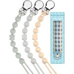 Kalanka - attache sucette garçons filles silicone soothie tétine clips porte accroche chaîne cadeau de ... Kalanka - attache sucette garçons filles silicone soothie tétine clips porte accroche chaîne cadeau de ...