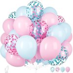 Kalanka - ballons rose et bleu, 30 pices 12 pouces gender reveal ballon rvler latex hlium ballons ...
