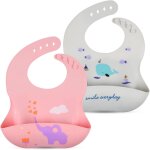 Kalanka - bavoir bébé silicone, 2pcs bavoirs pour bébé en silicone super doux bavoir d'alimentation silicone ... Kalanka - bavoir bébé silicone, 2pcs bavoirs pour bébé en silicone super doux bavoir d'alimentation silicone ...