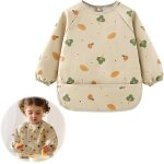 Kalanka - bavoir avec manches bebe bavette de sevrage polyvalent : protgez l'habillement de bb avec ...