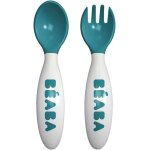 Kalanka - baba, lot de 2 couverts ergonomique d'apprentissage 2me age, ds 8 mois, prise en main facile ...