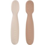 Kalanka - baba, lot de 2 cuilleres bebe 1er age, pr - cuillres en silicone, couverts bb, ds 4 mois, ...