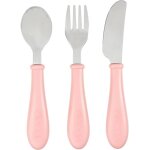 Kalanka - baba, set de 3 couverts enfant d'apprentissage - inox - 2me age, ds 12 mois - prise en main ...