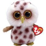 Kalanka - - beanie boo's - peluche whoolie la chouette 15 cm - ty36574, blanc, marron Kalanka - - beanie boo's - peluche whoolie la chouette 15 cm - ty36574, blanc, marron