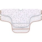Kalanka - bb bavoir a manches longues (2 pcs. ) a nouer protection anti - chute / long sleeve bib
