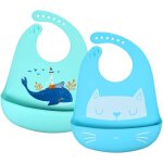 Kalanka - bébé bavoir silicone souple, lot de 2 bavoirs etanches en silicone, pour bébé imperméable, ... Kalanka - bébé bavoir silicone souple, lot de 2 bavoirs etanches en silicone, pour bébé imperméable, ...
