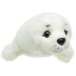 Kalanka - - bébé phoque (blanc) - 21 cm (longueur) - veau marin - peluche, doudou Kalanka - - bébé phoque (blanc) - 21 cm (longueur) - veau marin - peluche, doudou