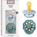 Kalanka - bibs boheme lot de 2 ttines. sans bisphnol a. , tterelle ronde. latex de caoutchouc naturel. ...