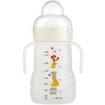 Kalanka - biberon de transition 4 + mois (220 ml) blanc ¿ biberon d'apprentissage avec 1 ttine dbit ...