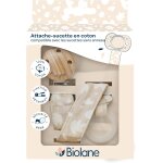 Kalanka - biolane - attache ttine bb - pour ttine sans anneau - tissu 100% coton - beige - fixation ...