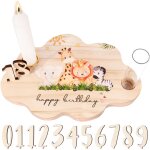Kalanka - bougeoir en bois anniversaire support pour bougie porte bougie de motif animaux lion cadeau ... Kalanka - bougeoir en bois anniversaire support pour bougie porte bougie de motif animaux lion cadeau ...