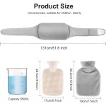 Kalanka - bouillotte ceinture 1000 ml bouillotte eau chaude sac d'eau chaude avec amovible lavable peluche ... Kalanka - bouillotte ceinture 1000 ml bouillotte eau chaude sac d'eau chaude avec amovible lavable peluche ...