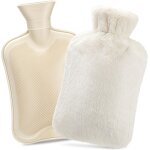 Kalanka - bouillotte d'eau chaude 2l avec housse en peluche souple, bouillotte en caoutchouc naturel ... Kalanka - bouillotte d'eau chaude 2l avec housse en peluche souple, bouillotte en caoutchouc naturel ...