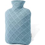 Kalanka - bouillotte avec housse douce sac d'eau chaude de 2, 0 l pour le soulagement de la douleur, ...