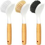 Kalanka - brosse a vaisselle avec grattoir et manche en bambou Kalanka - brosse a vaisselle avec grattoir et manche en bambou