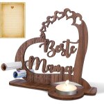 Kalanka - cadeaux de fête des mères pour maman, photophore cadeau d'anniversaire « beste mama », bougeoir ... Kalanka - cadeaux de fête des mères pour maman, photophore cadeau d'anniversaire « beste mama », bougeoir ...