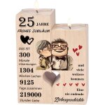 Kalanka - cadeau de noces d'argent, bougeoir, dcoration de noces d'argent, 25 cadeaux d'anniversaire ...