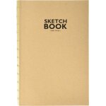 Kalanka - carnet de croquis avec reliure  fil ouvert, format a5, 120 feuilles, 100 g / m, papier kraft ...