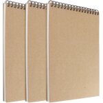 Kalanka - carnet dessin a5 carnet de croquis, 3 pices 160 gsm carnet de croquis vierge avec reliure ...