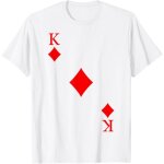 Kalanka - carte a jouer carreau roi carnaval costume poker t - shirt