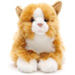 Kalanka - - chat rouge - brun, couch - 20 cm (longueur) - chaton en peluche - peluche, doudou